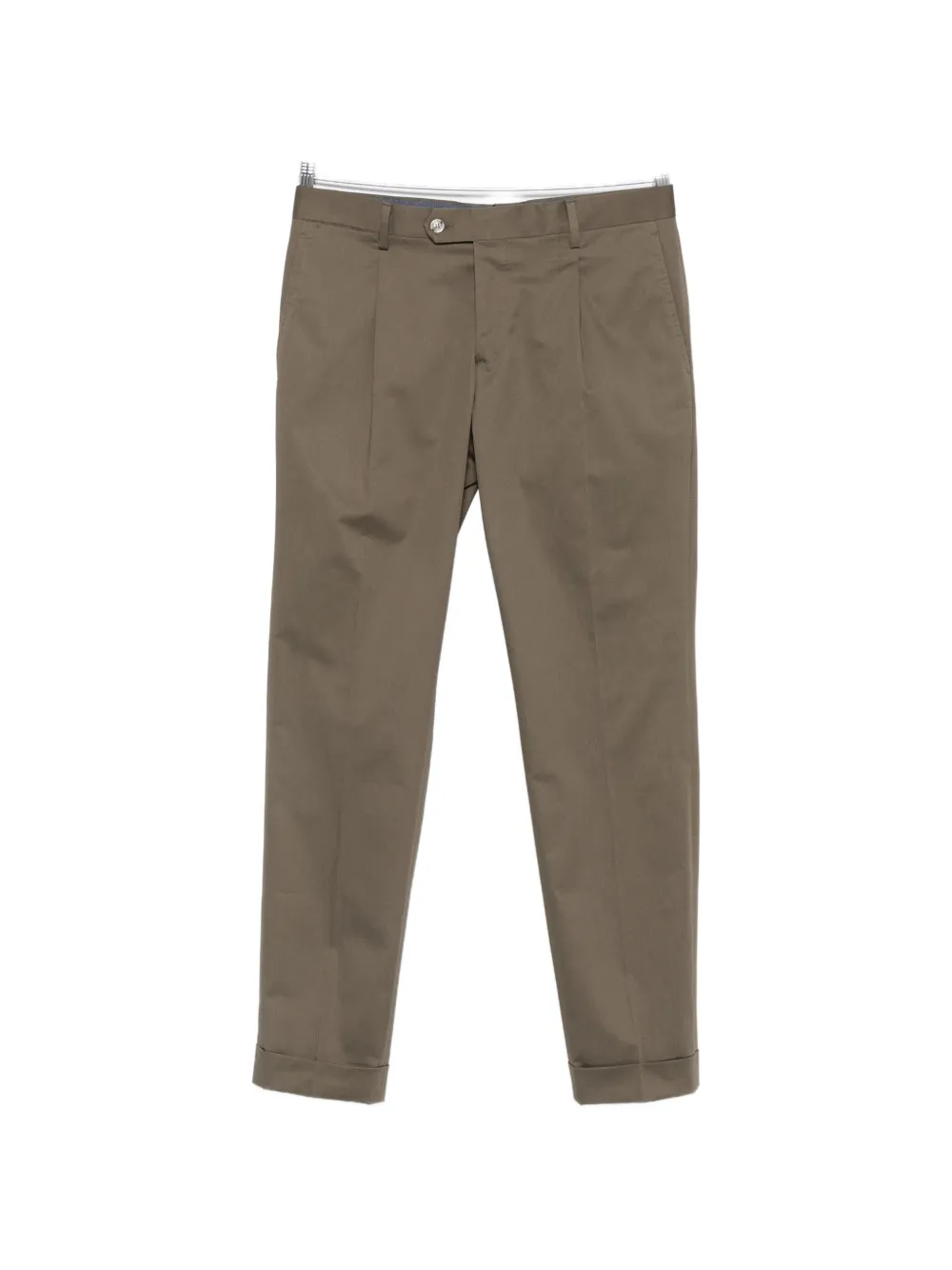 Arte Antwerp pleated turn-up trousers - Verde