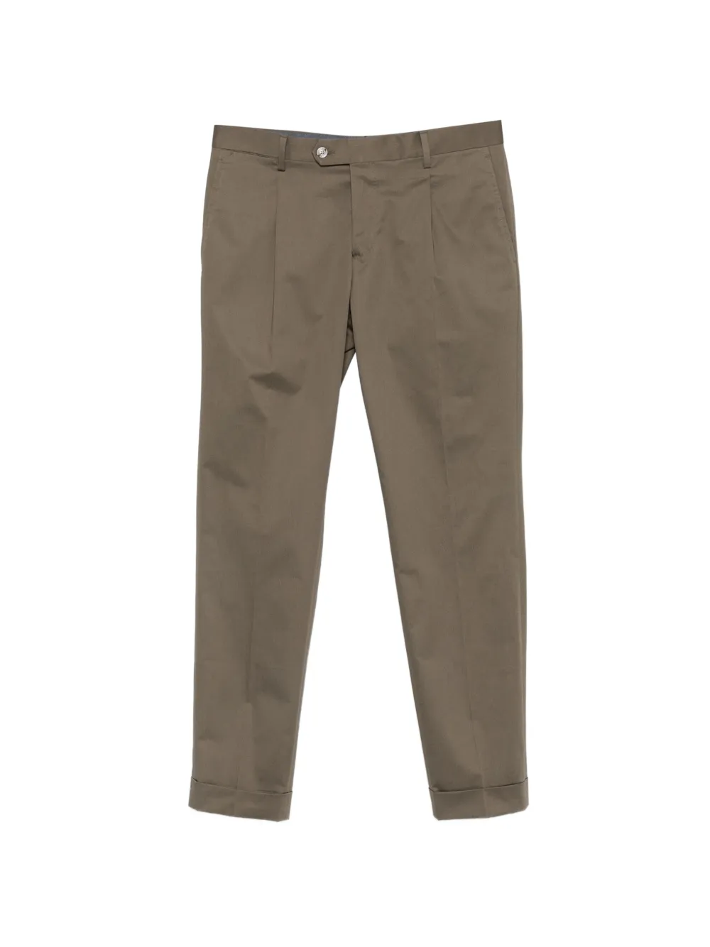 Arte Antwerp pleated turn-up trousers - Verde