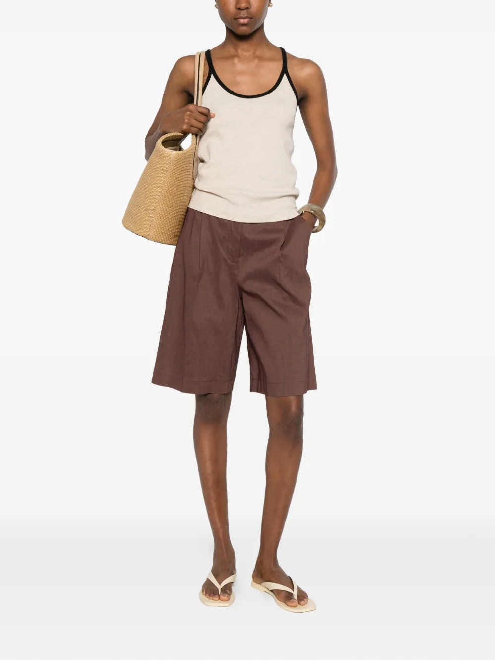 PINKO Formele shorts Bruin