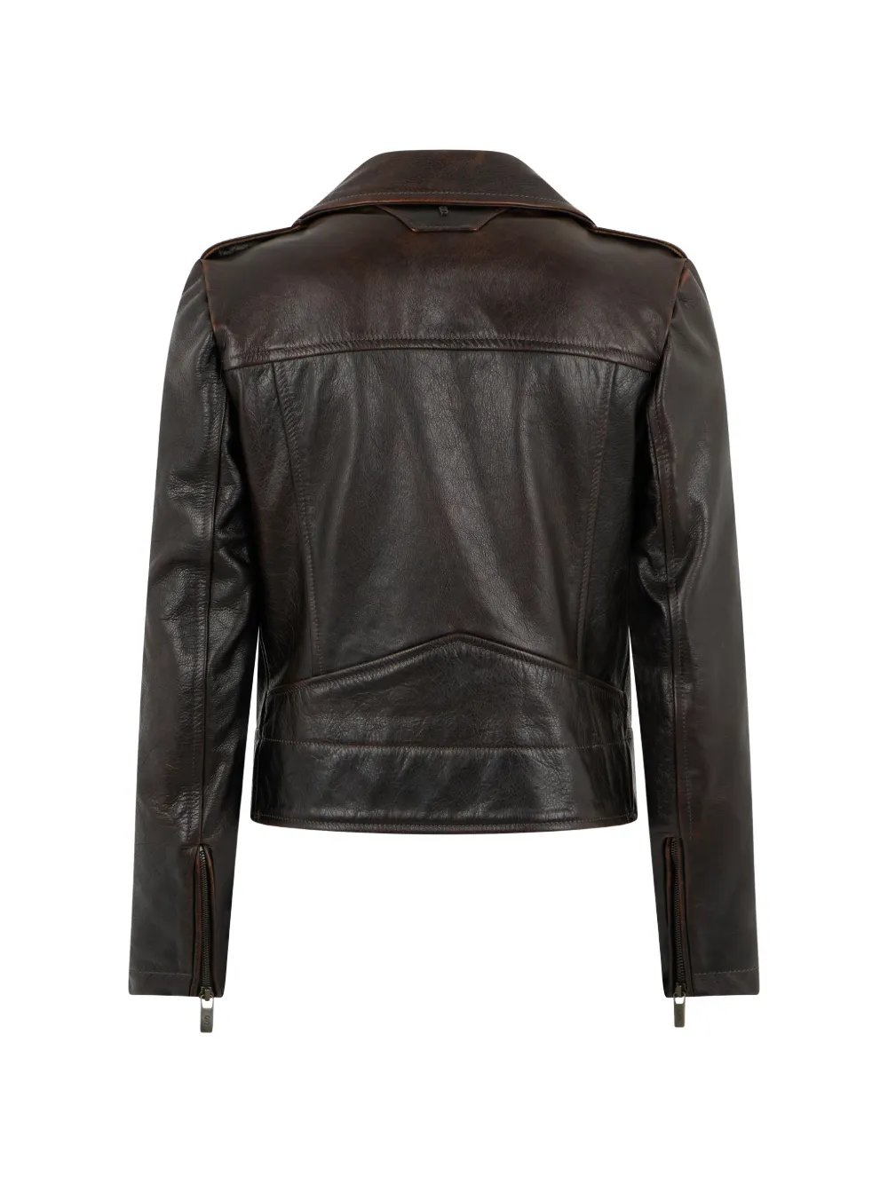 Salvatore Santoro Leren bikerjack Bruin