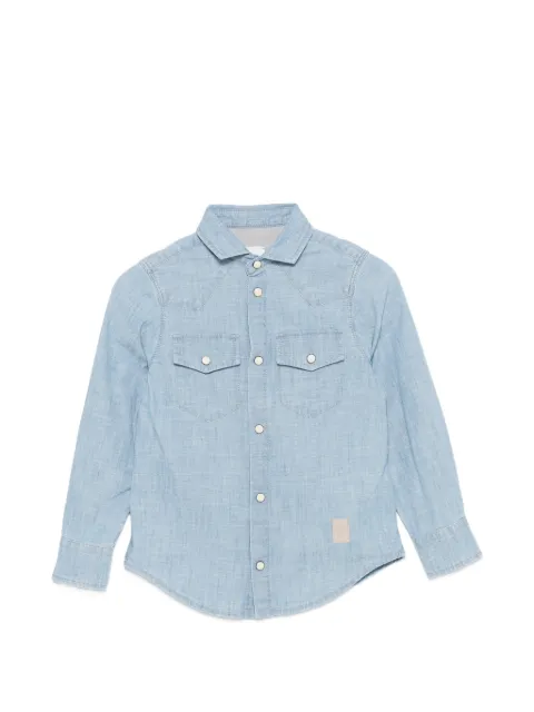Eleventy Kids camisa manga larga con bolsillo