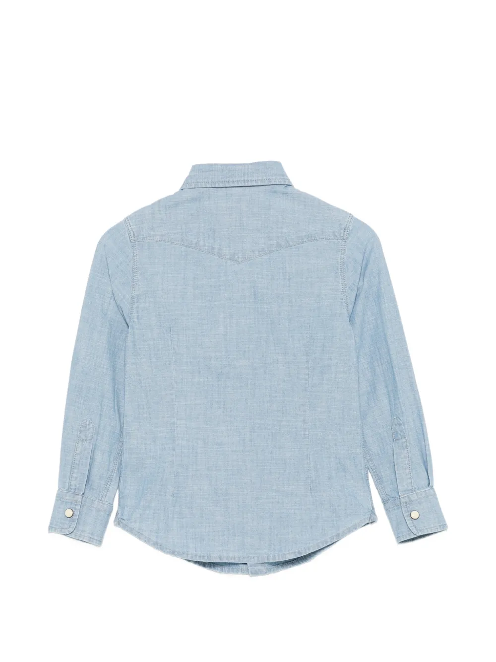  Eleventy Kids Pocket Long-sleeve Shirt - Blue 