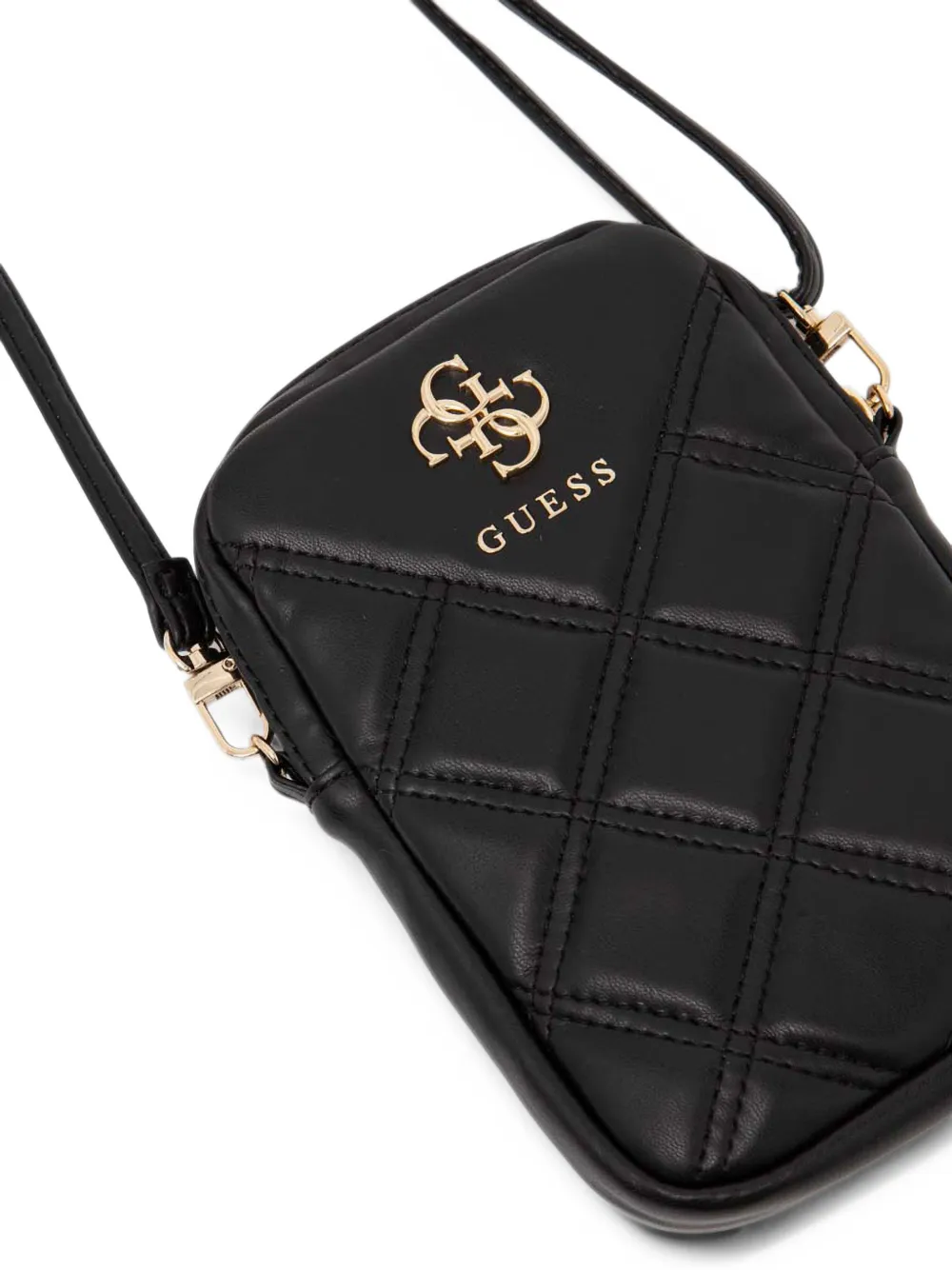 GUESS USA quilted logo-plaque messenger bag - Nero