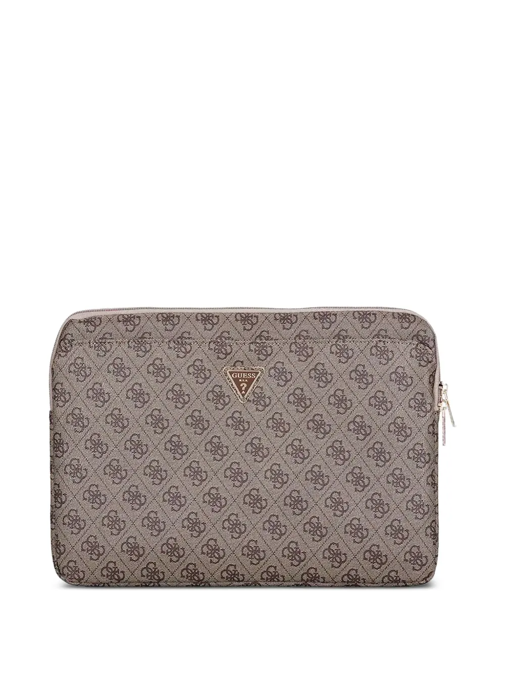 GUESS USA monogram-print laptop sleeve - Toni neutri