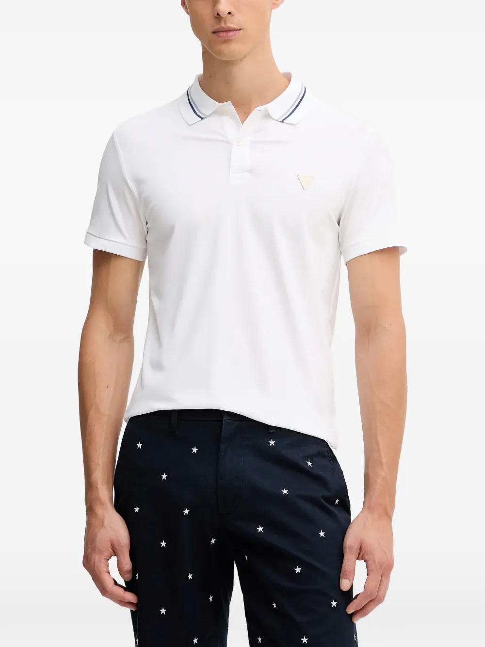 GUESS USA short sleeve polo shirt - Bianco