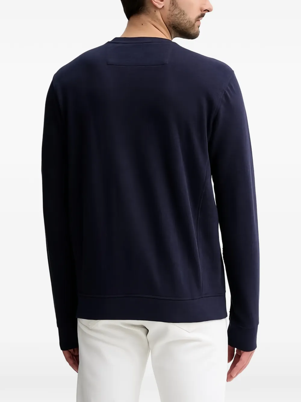 GUESS USA Sweater met ronde hals en grafische print Blauw