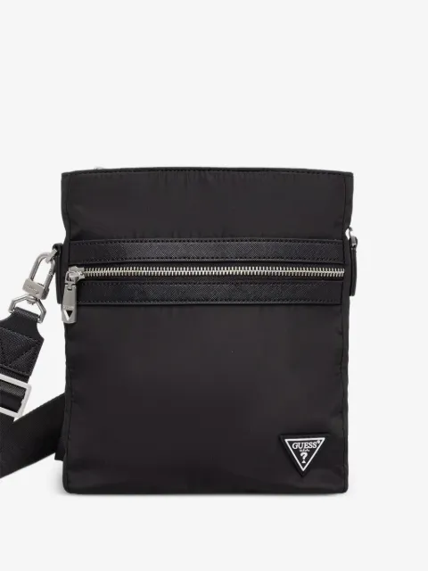 GUESS USA mochila tipo mensajero Berlin con logo triangular