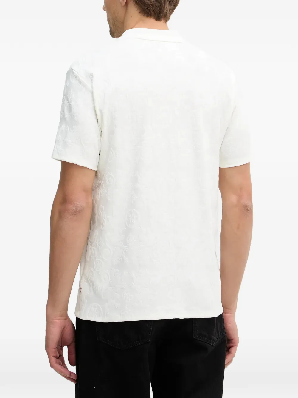 GUESS USA Poloshirt met patroon Wit