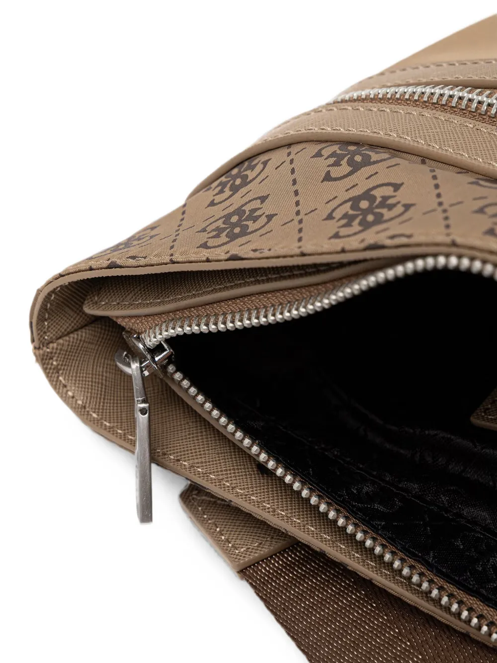 GUESS USA Berlin messengertas met vlakken Beige