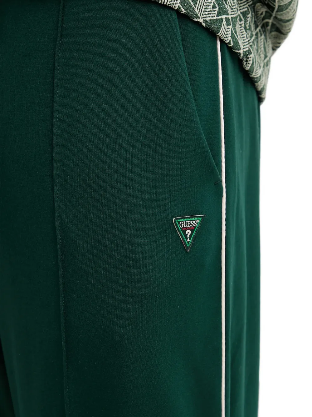 GUESS USA Trainingsbroek met zijstreep Groen