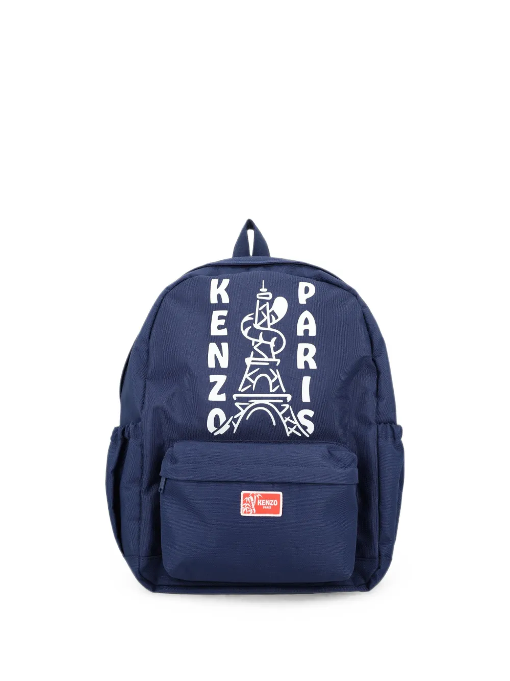 Kenzo Kids Garden logo-print backpack - Blu