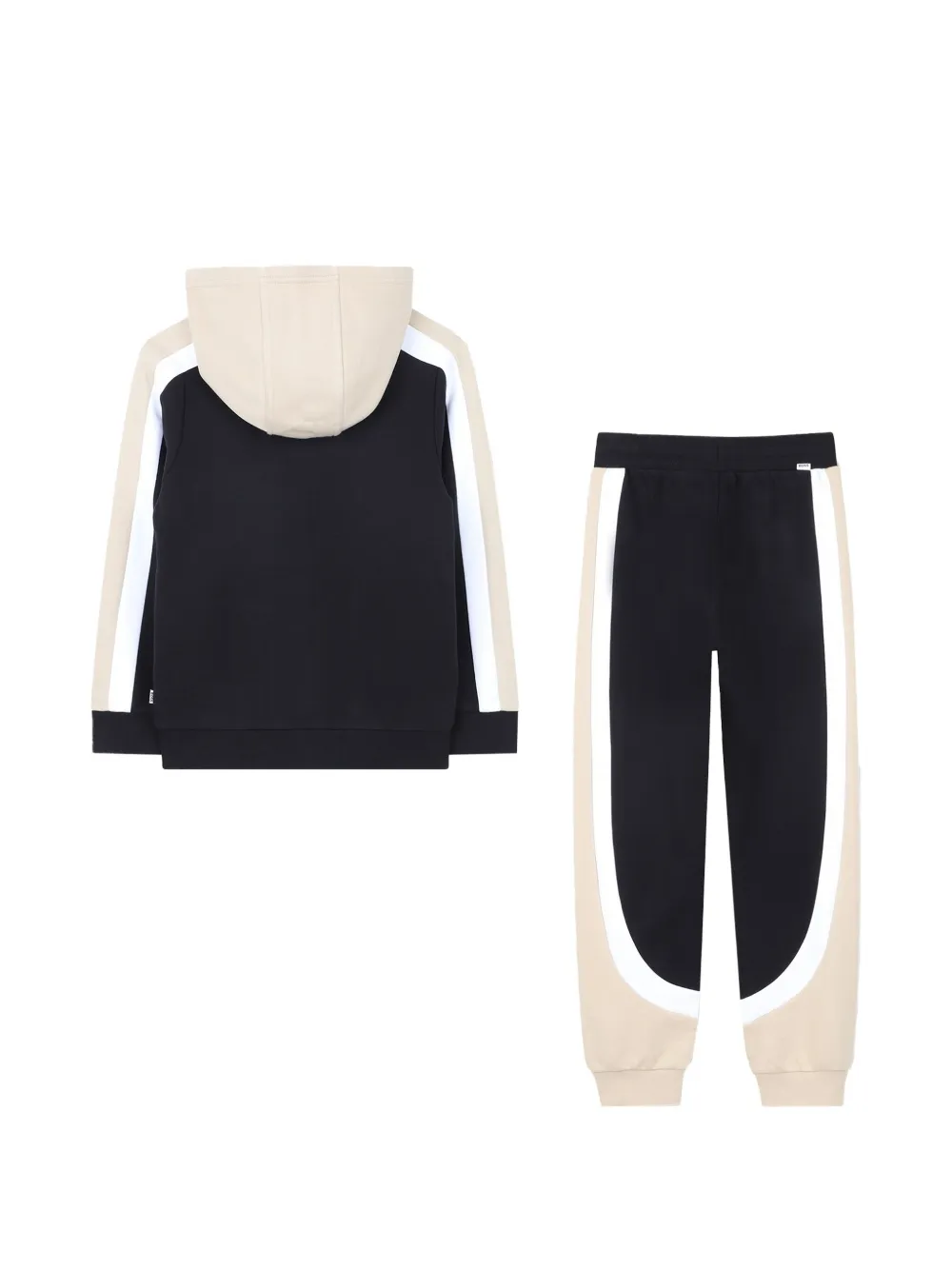 BOSS Kidswear Trainingspak met colourblocking Zwart