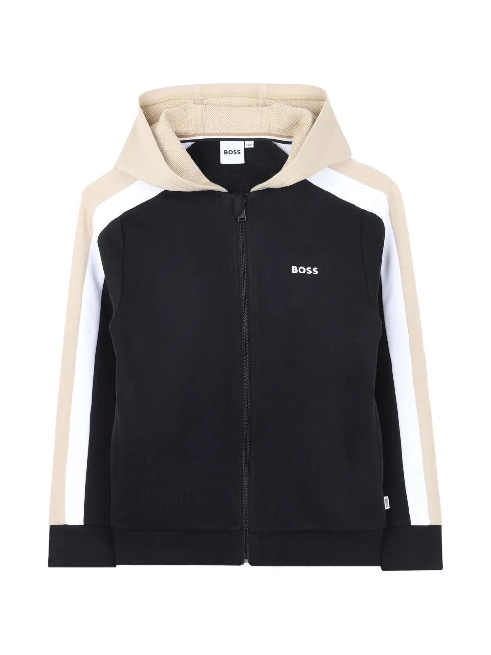 BOSS Kidswear Trainingspak met colourblocking Zwart