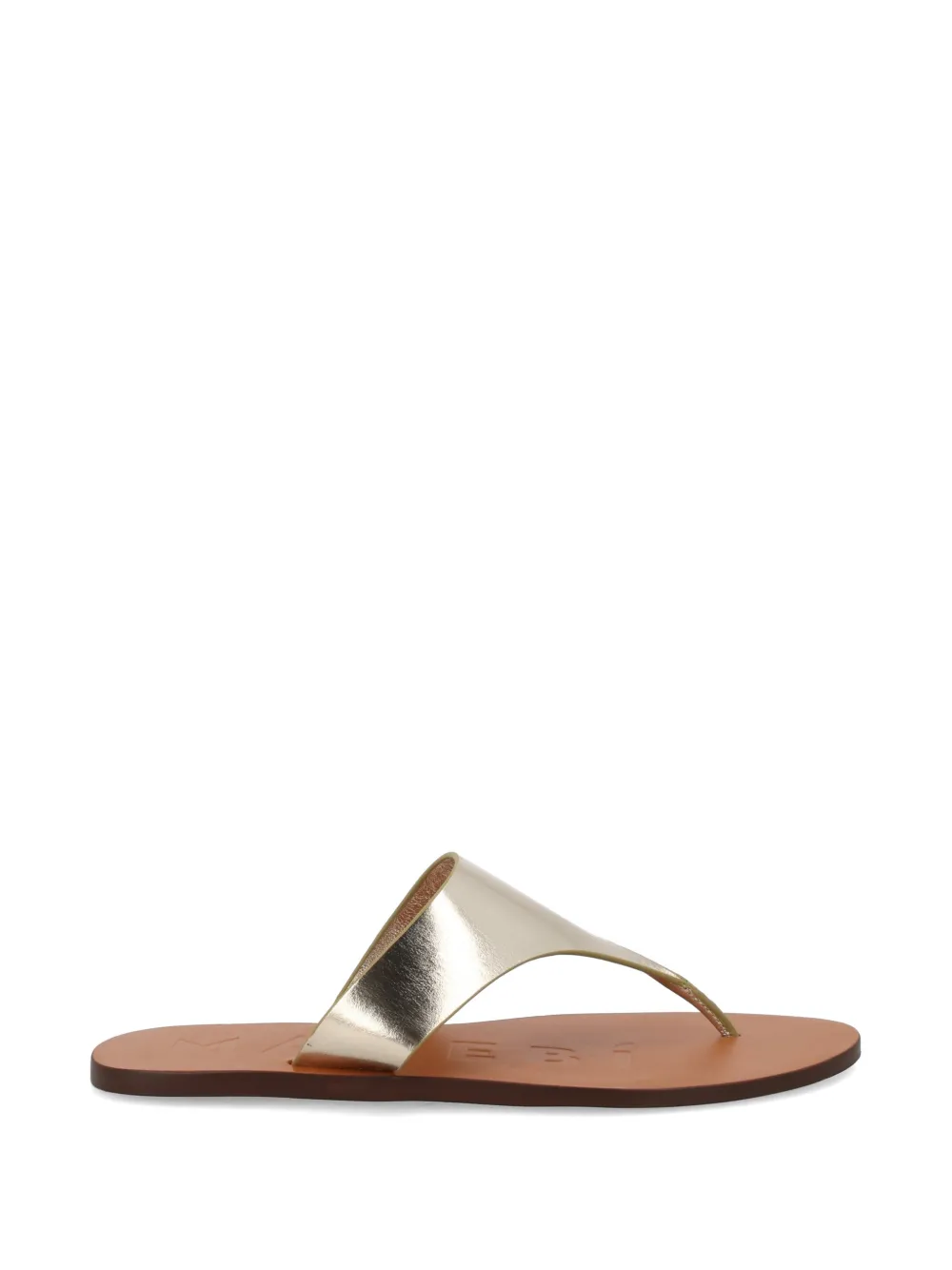 Manebi metallic-effect flip-flops - Gold