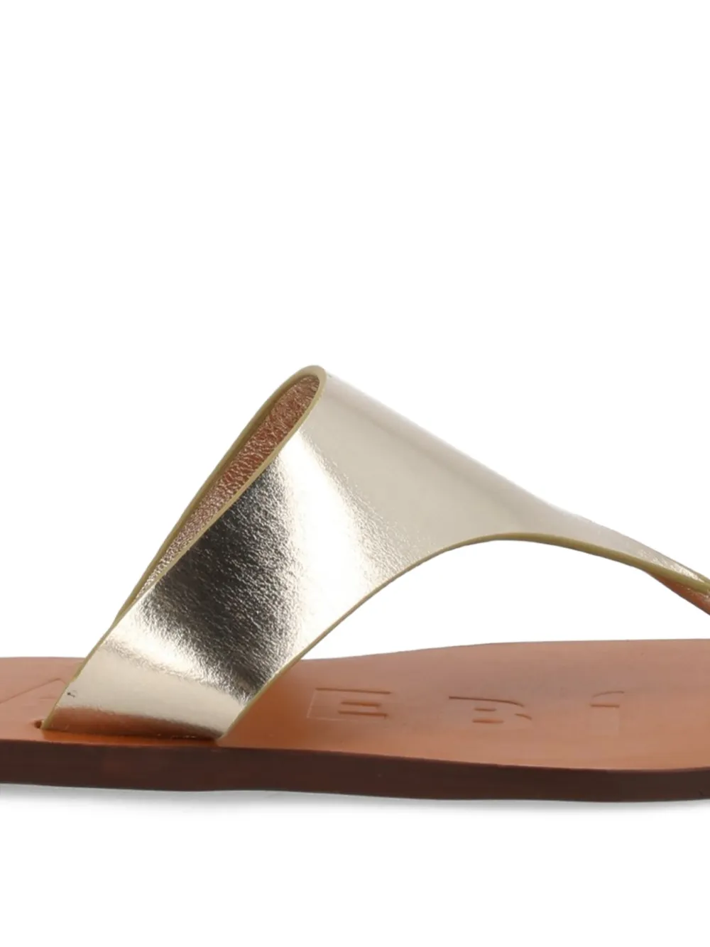 Manebi metallic-effect flip-flops Goud