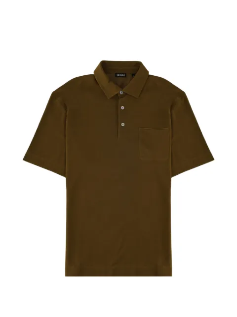 Zegna patch-pocket polo shirt