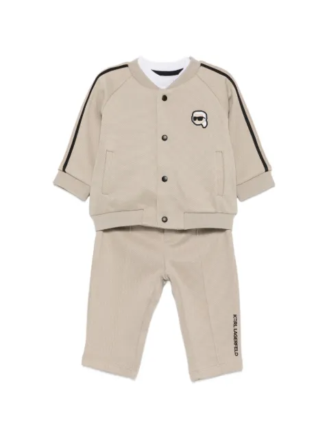 Karl Lagerfeld Kids logo-patch trousers set