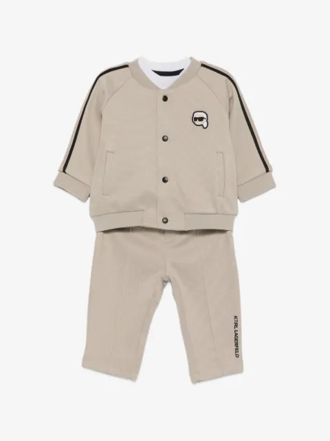Karl Lagerfeld Kids logo-patch trousers set 