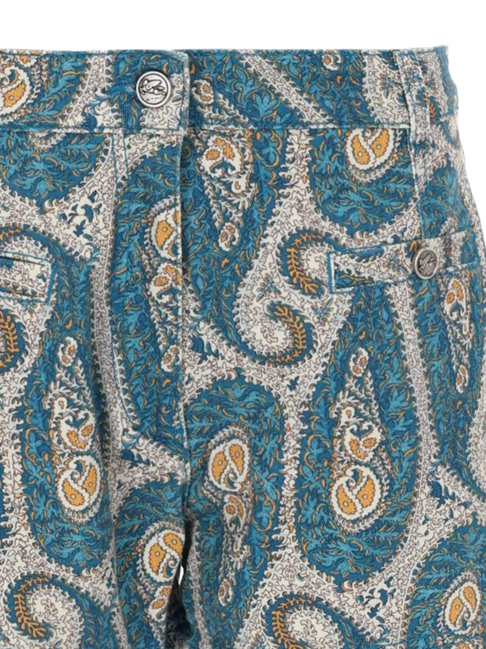 ETRO Shorts met paisley-print Blauw