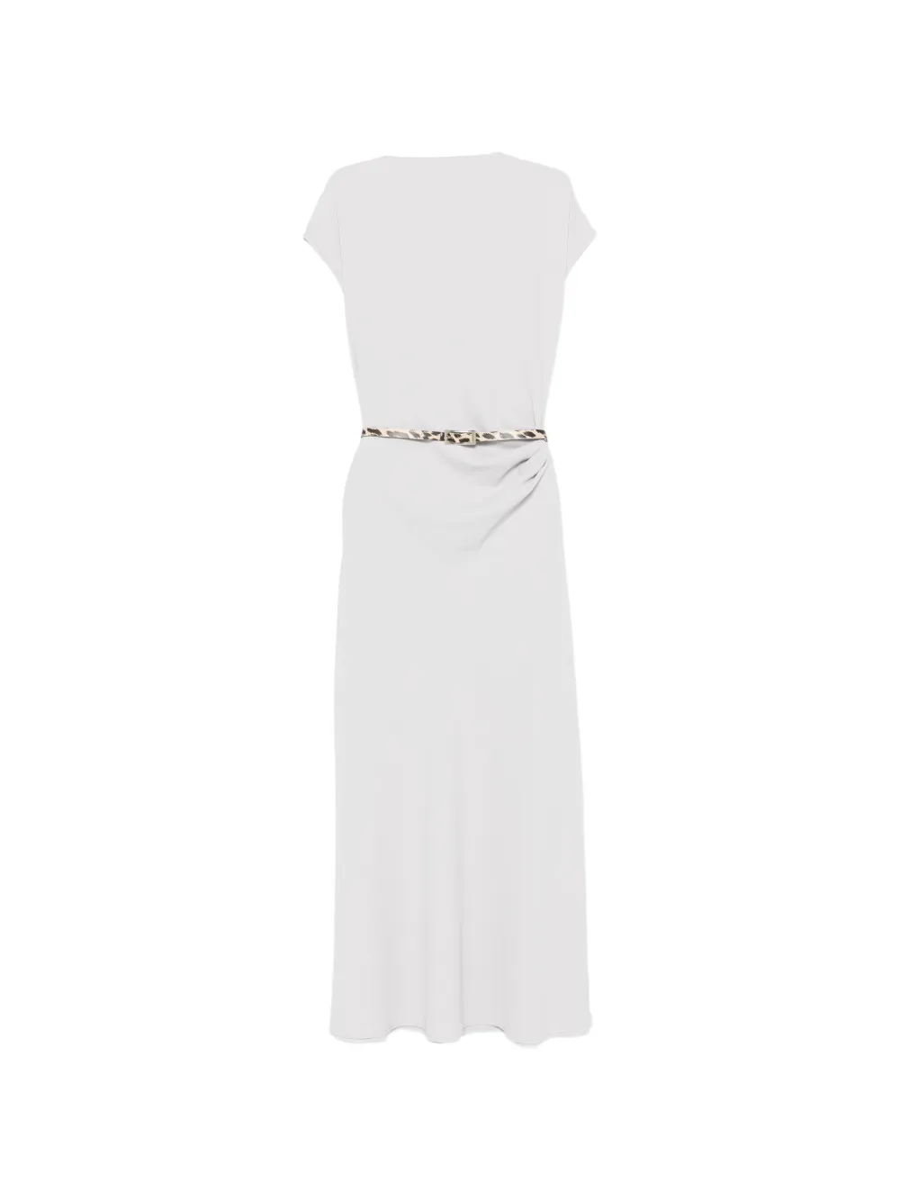 IMPERIAL belted midi dress - Grigio