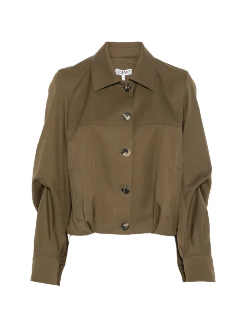 LOEWE Anagram-embroidered cropped jacket