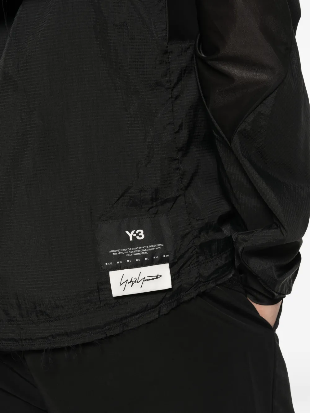 Y-3 Jack met capuchon Zwart