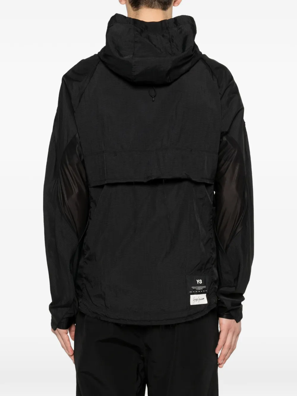 Y-3 Jack met capuchon Zwart