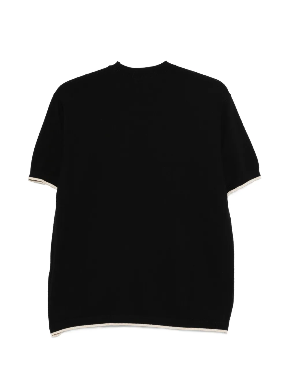 Emporio Armani T-shirt met contrasterende afwerking Blauw