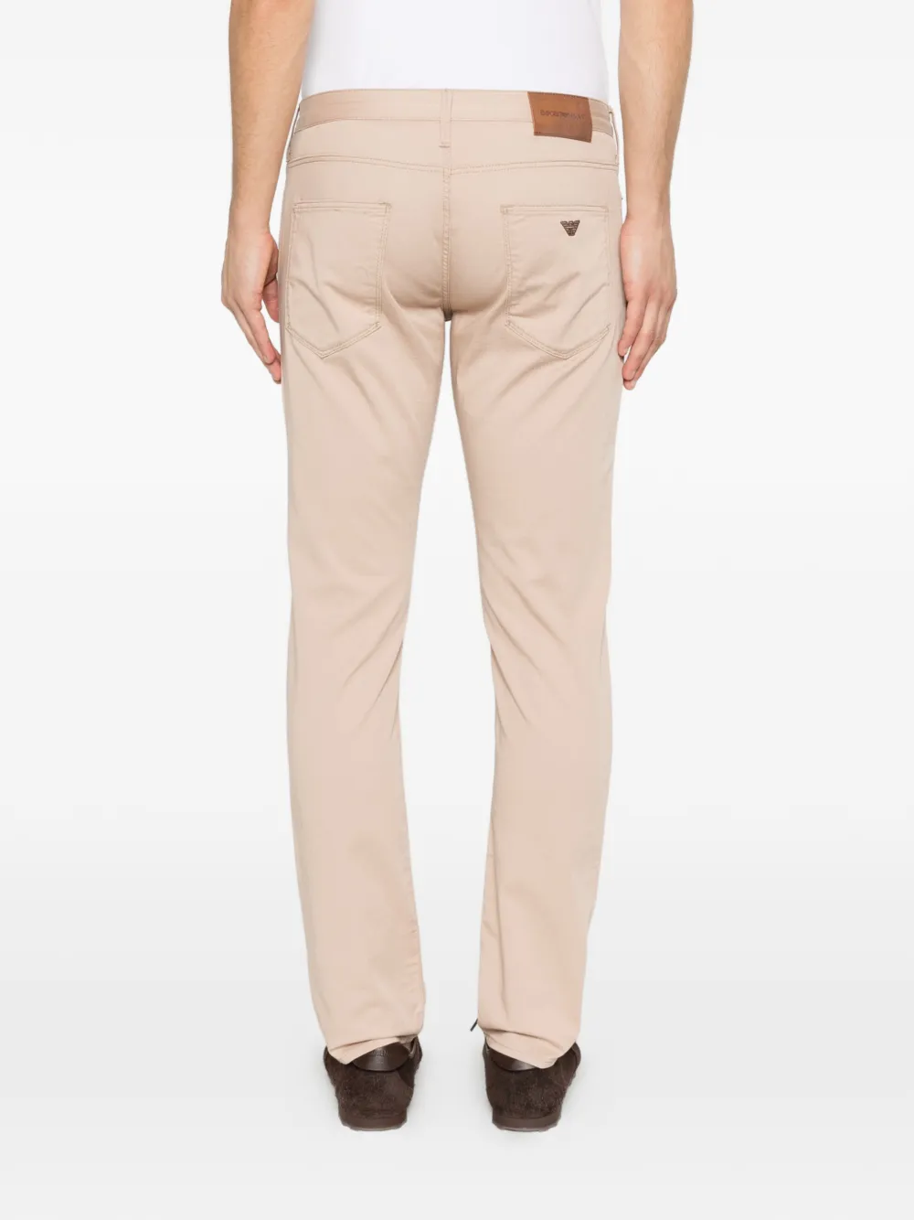 Emporio Armani Broek met vijf zakken Beige