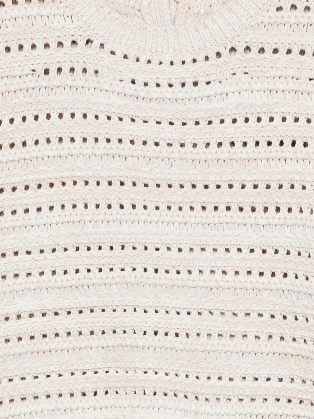  Emporio Armani Open-work Buttoned Sweater - Neutrals 