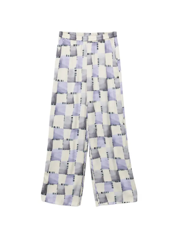 Emporio Armani Patterned Trousers in Neutrals
