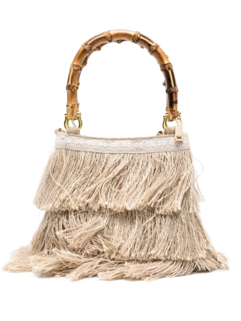la milanesa small Jucca fringed tote bag