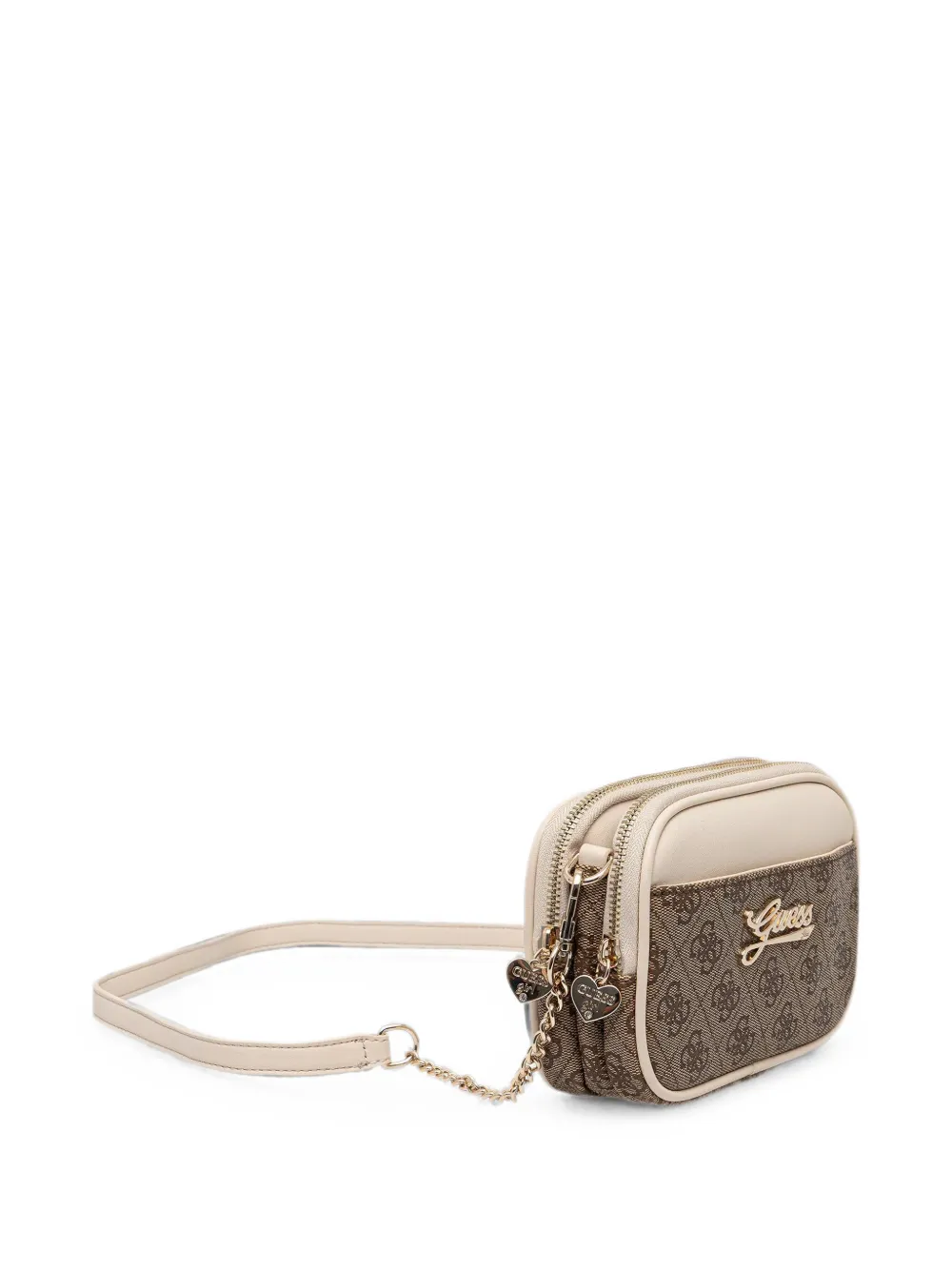 guess kids 4G logo-lettering crossbody bag - Nude