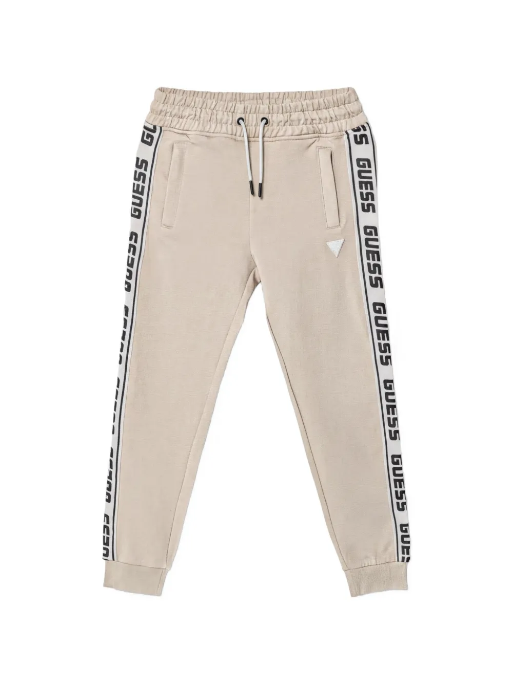 guess kids logo-detail trousers - Toni neutri