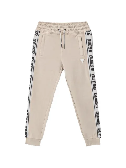 guess kids logo-lettering track pants