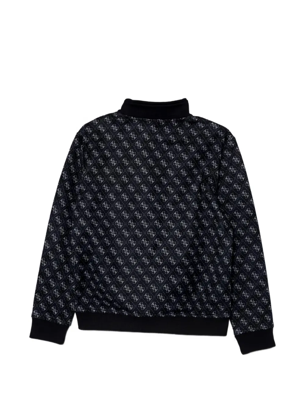 guess kids Hoodie met rits en patroon Zwart