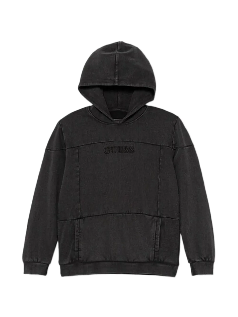 Guess Kids' Cotton Hoodie In Black