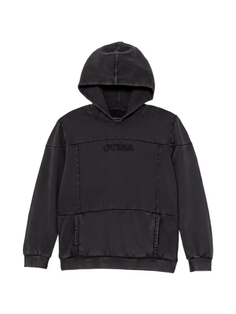 guess kids Felpa in cotone con cappuccio - Nero