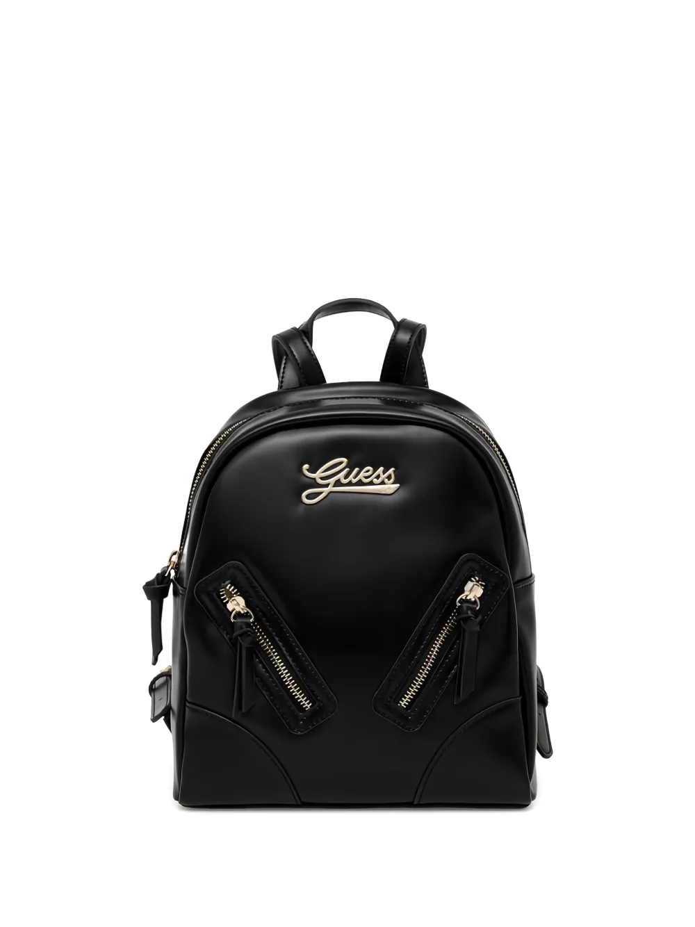 guess kids logo zip backpack - Nero