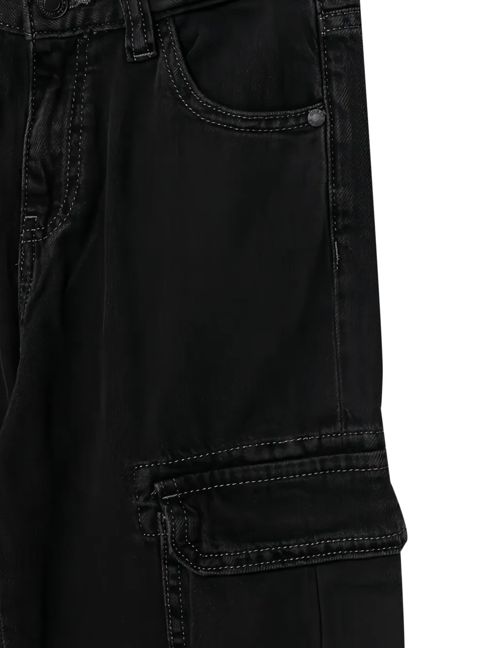 guess kids Cargo spijkerbroek Zwart