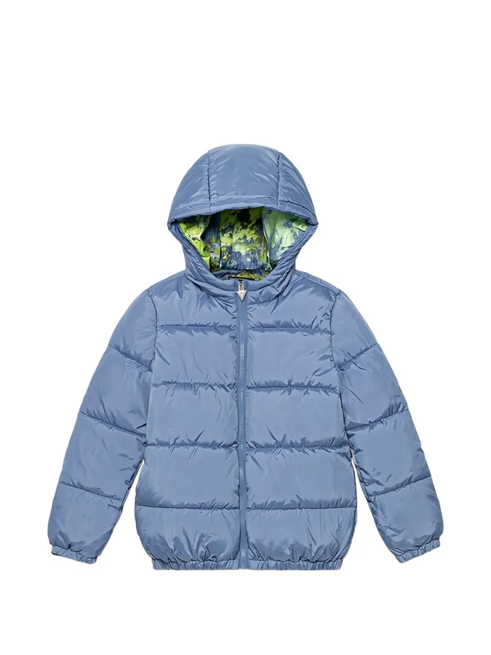 guess kids hooded padded jacket - Blu