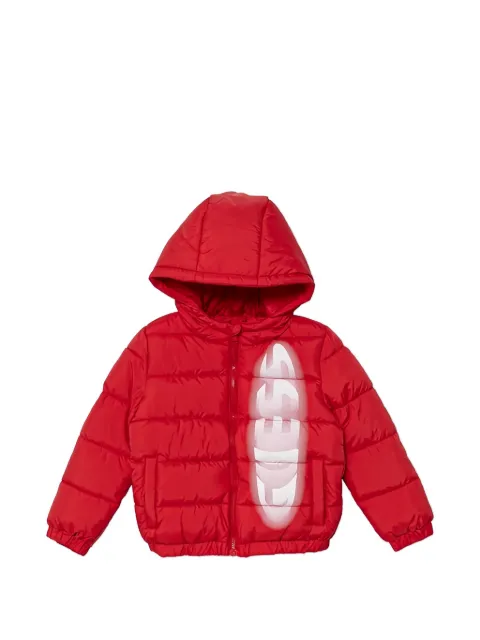 guess kids hooded quilted jacket