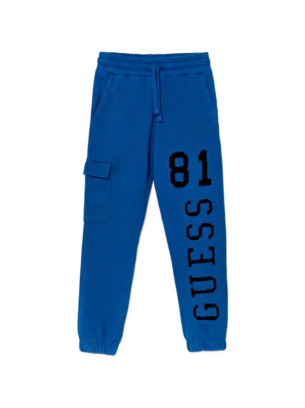 guess kids cargo-pocket track pants - Blu