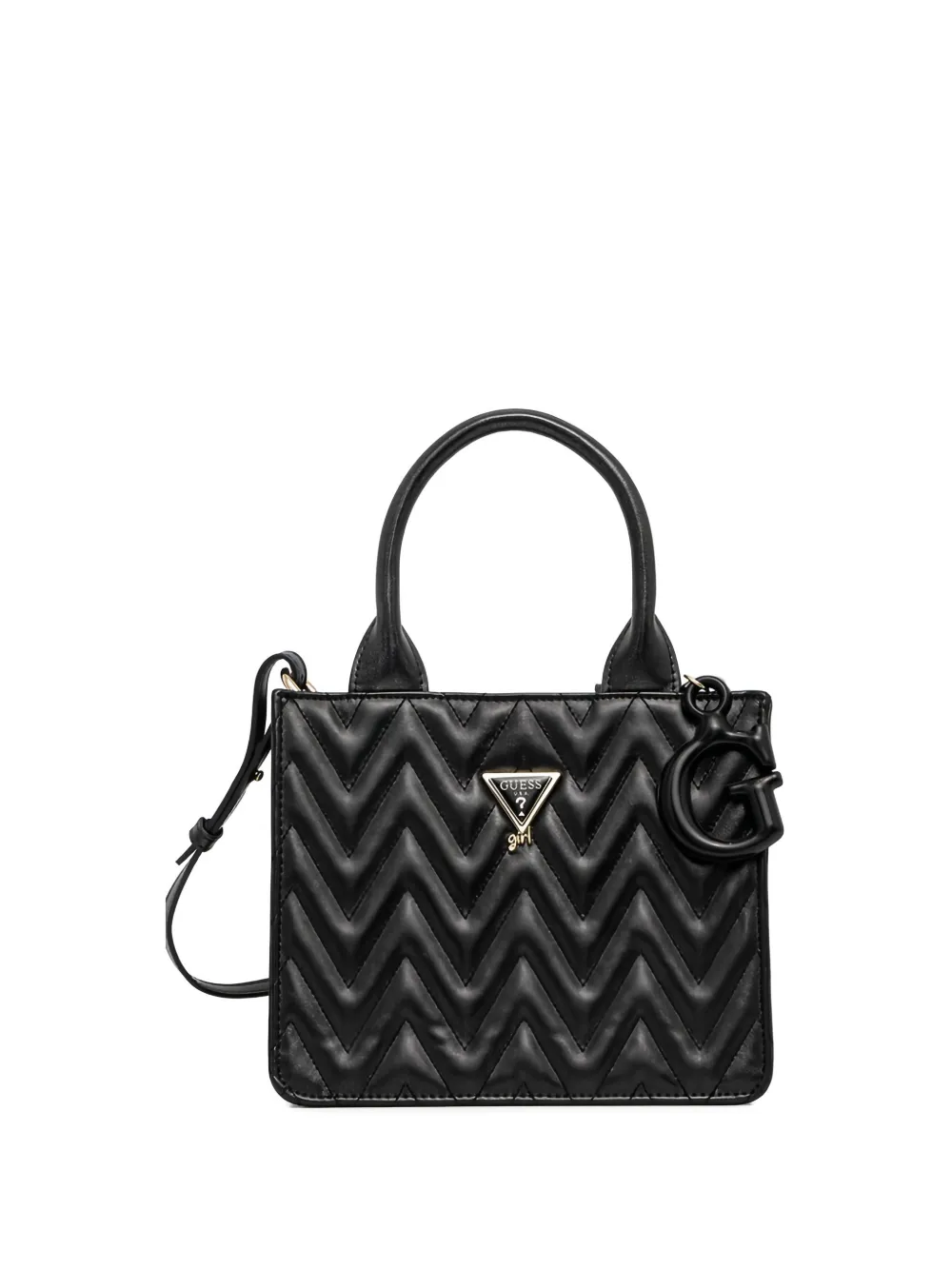 guess kids chevron logo tote bag - Nero