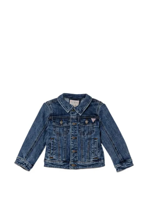 guess kids chamarra con logo bordado