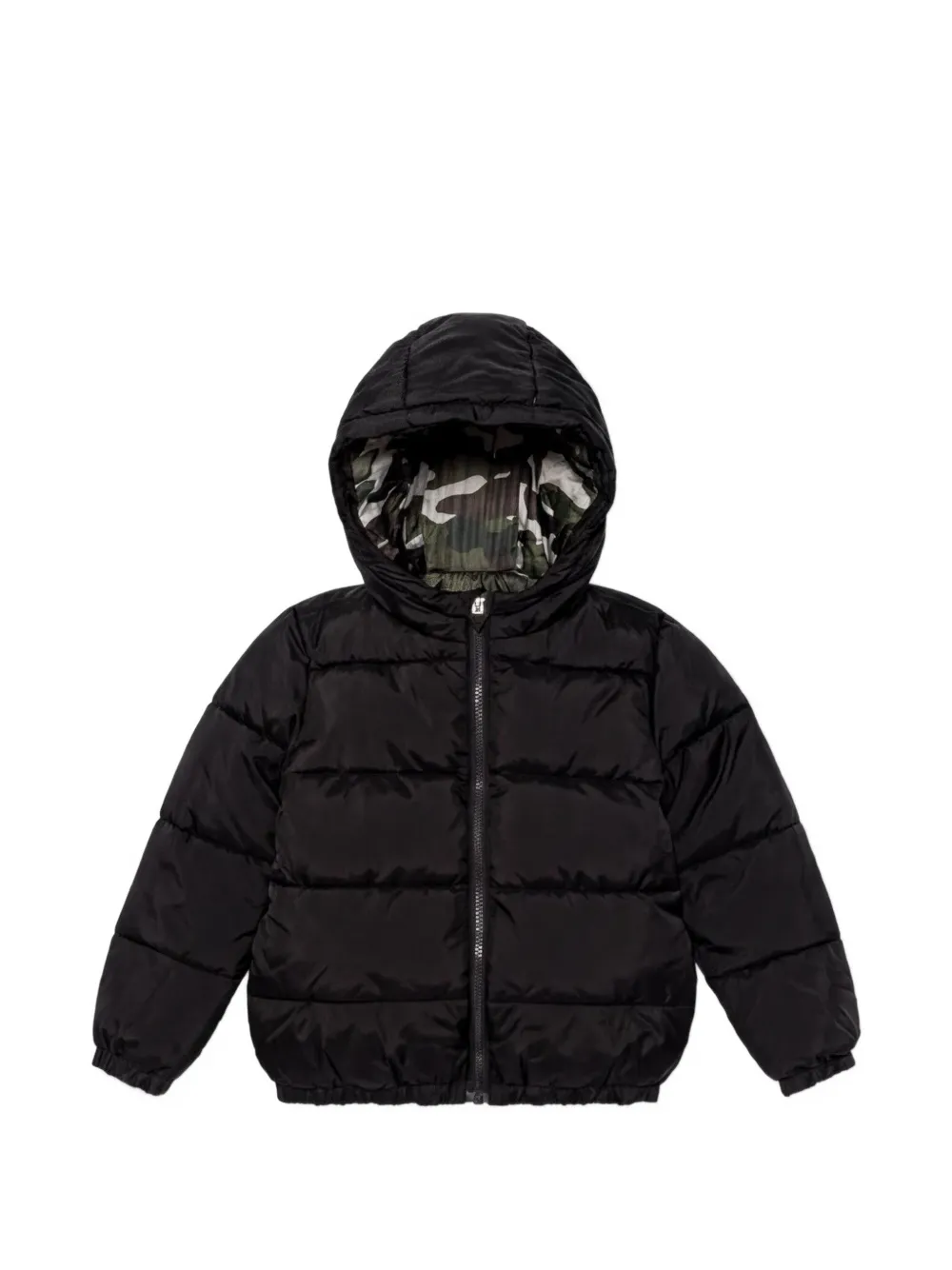 guess kids hooded padded jacket - Nero