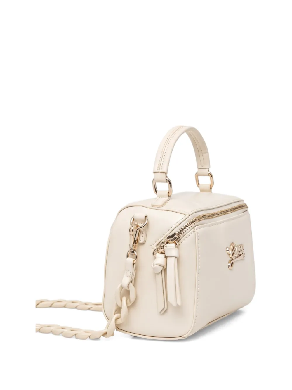guess kids logo-plaque tote bag - Toni neutri