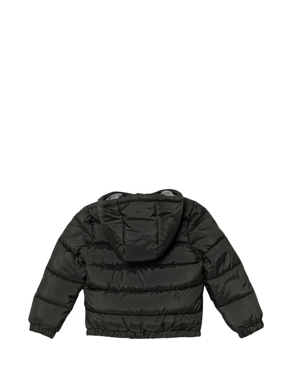 guess kids Gewatteerd jack met capuchon en grafische print Groen