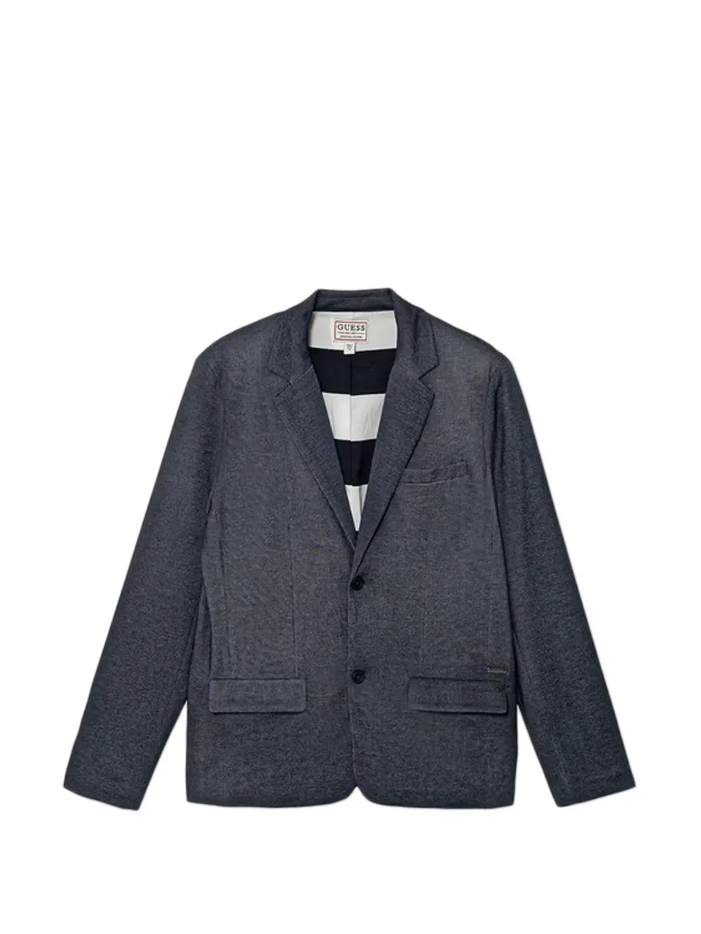 guess kids metal-appliqué blazer - Blu