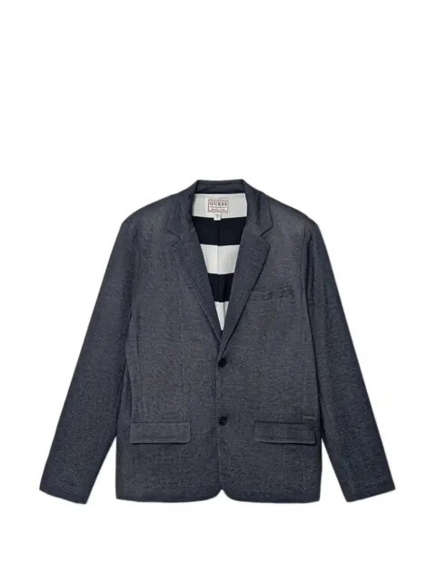 guess kids metal-appliqué blazer